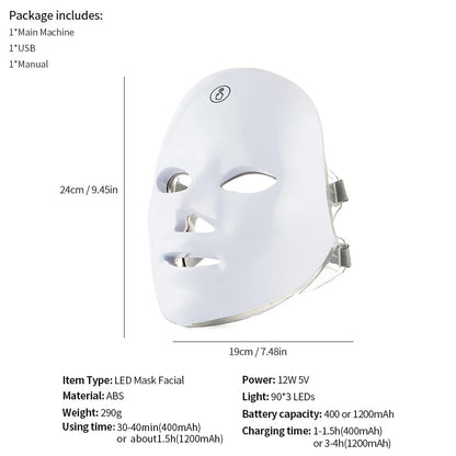 MyoGlow Wireless LED Facial Mask